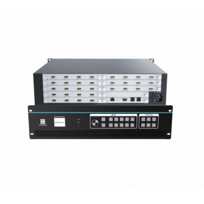 LED  VGA DVI SDI HDBase-T 4x4 4K video wall controller HDMI Multi-Video Splicing Processor