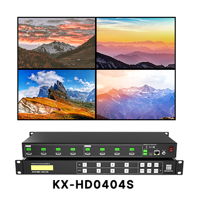 Kensence Seamless Hdmi matrix switcher 8x8 EDID RS232 8 Displays 4k matrices switch hdmi 8x8